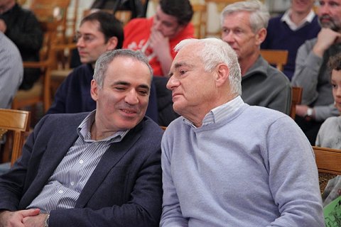 Kasparov con Sosonko primer plano