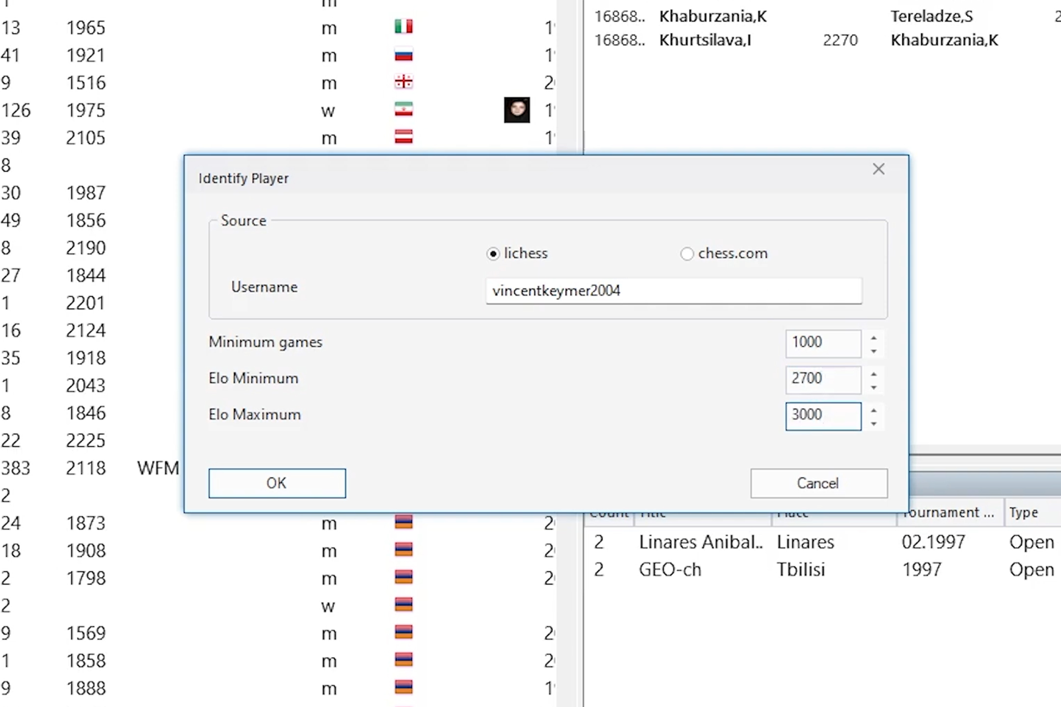 ChessBase 18 findet die reale Identität eines Spielers hinter seinem ...