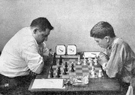 Bobby Fischer vs Abe Turnier, US-Meisterschaft 1957/1958