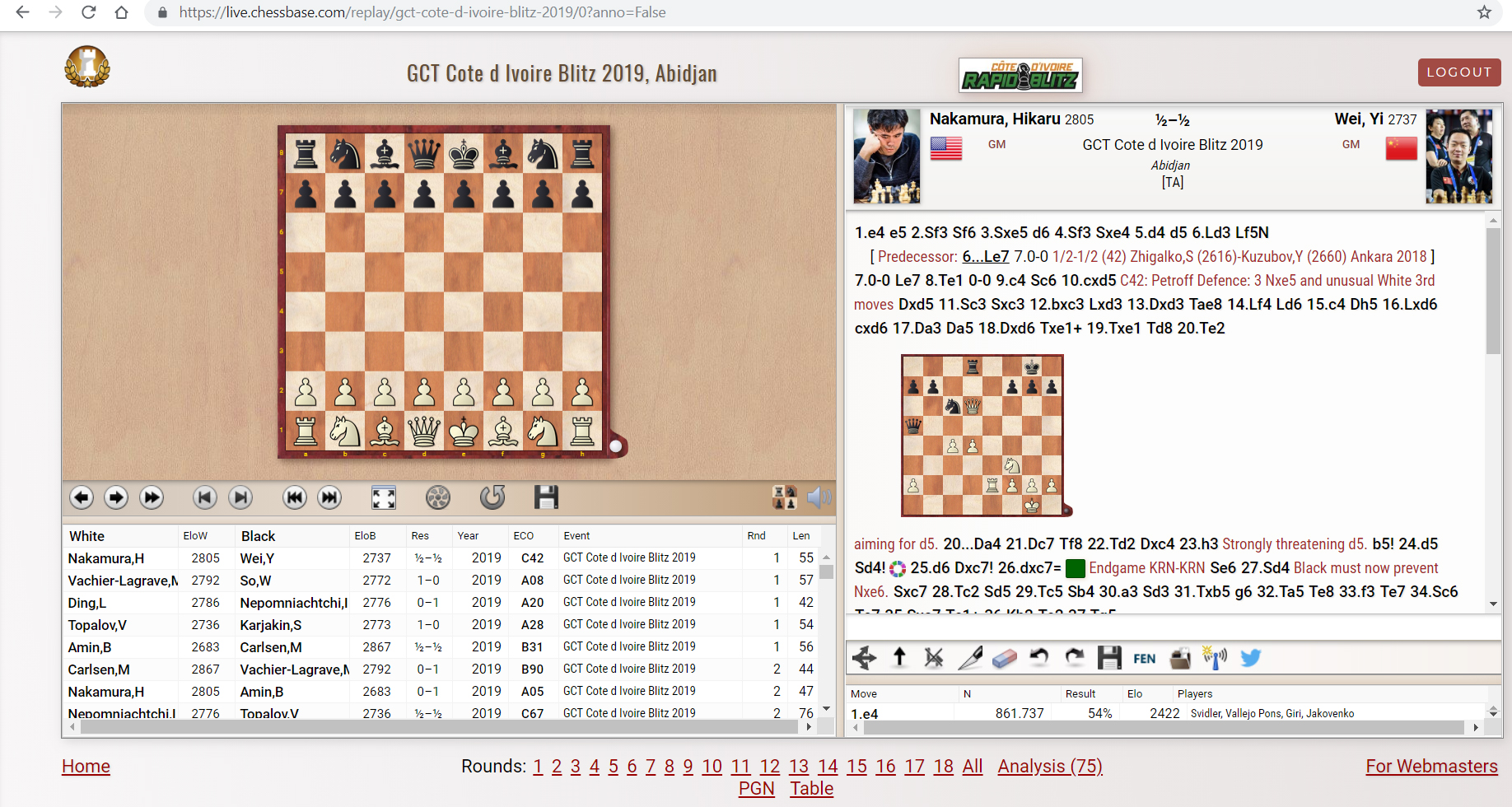 ChessBase Apps Live Chess