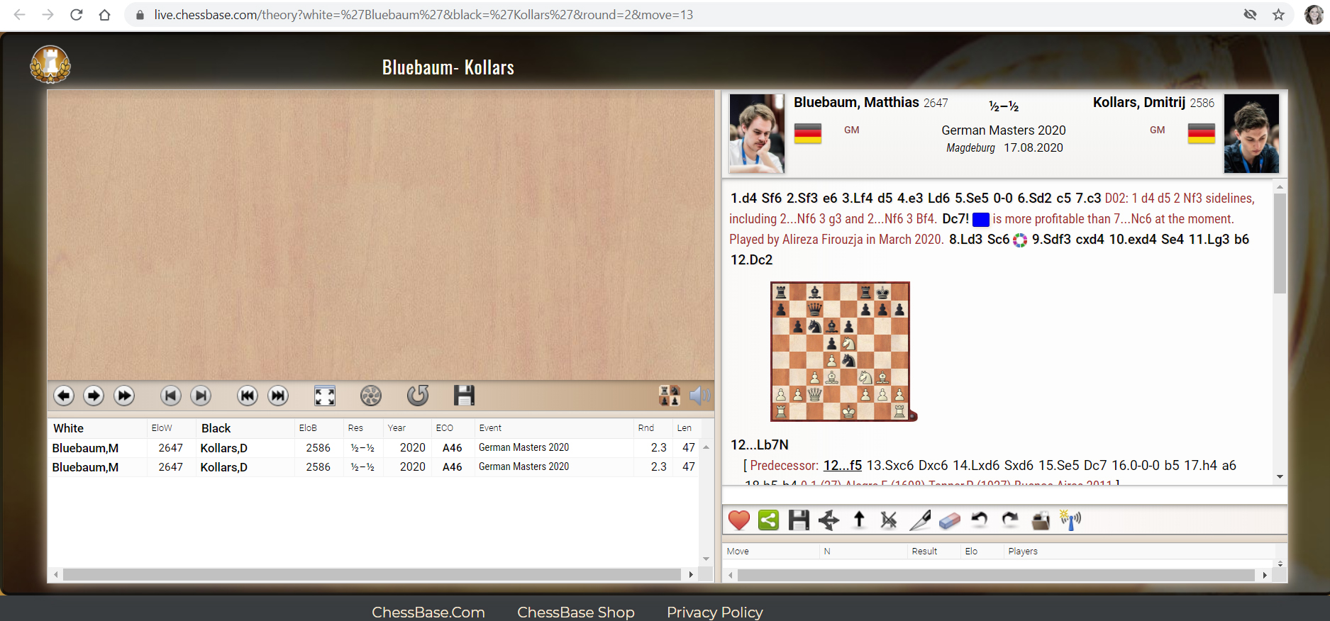 Krennwurzn in the Cloud with ChessBase 13