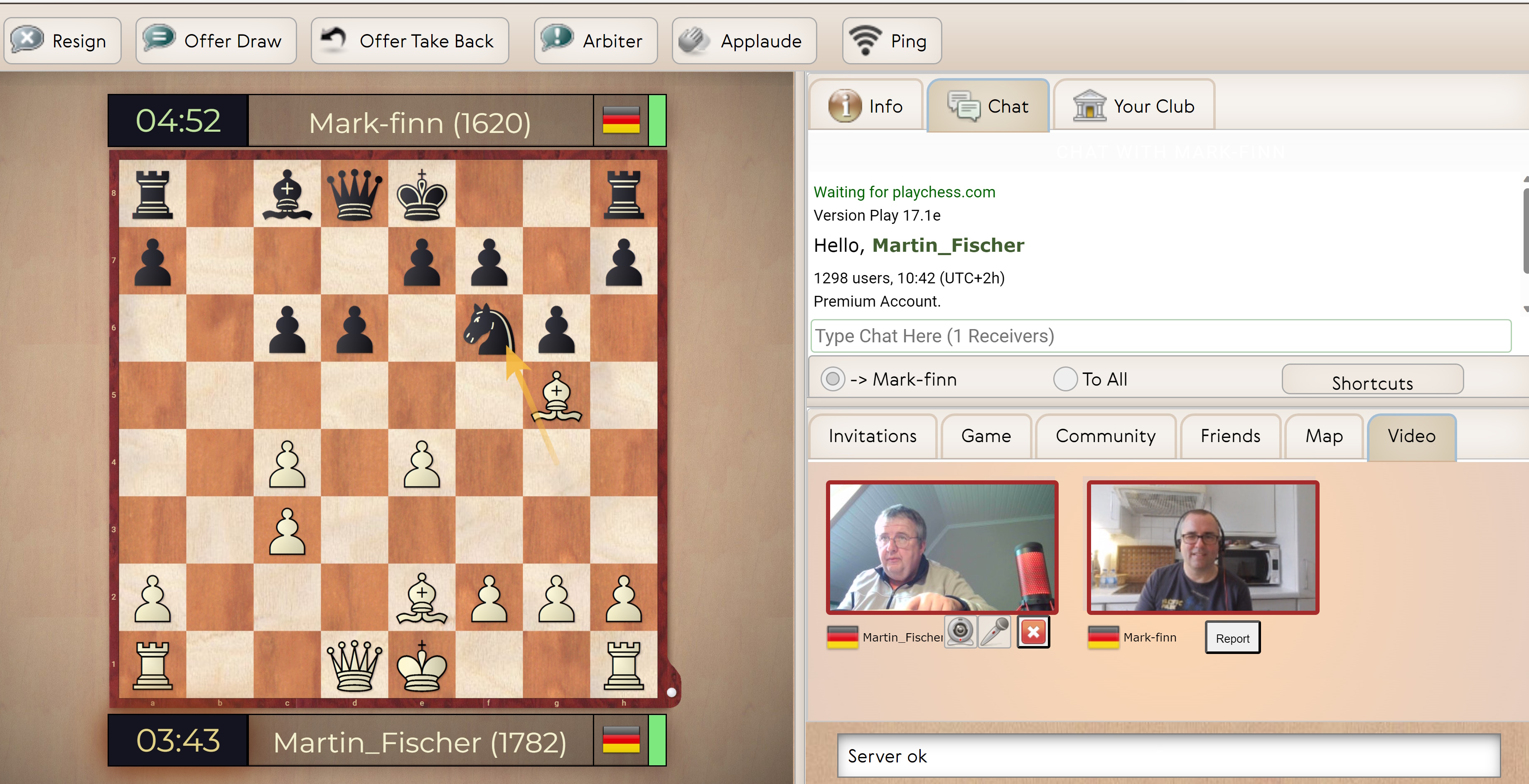 So spielt man auf Playchess mit Video! ChessBase