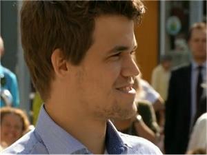 Rapid match Magnus Carlsen vs Borki Predojevic in Lillehammer